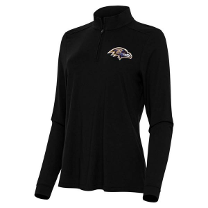 Women's Baltimore Ravens Antigua Intent 1/4 Zip XSmall Black