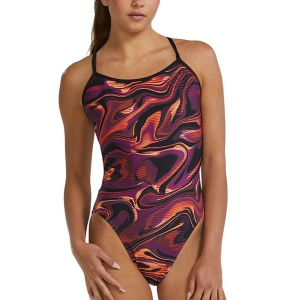 Women's TYR Durafast Elite Trinityfit Furo One Piece Swimsuit Competitive 30 Burgundy/Gold