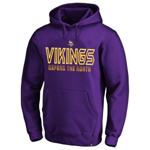 Minnesota Vikings Eternal Fortune Fashion Headline Big & Tall Hoodie 2XLarge Purple