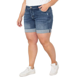 Women's Liverpool Los Angeles The Keeper Fray Cuff Jean Shorts 22 Fair Oaks