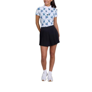Women's Bad Birdie Floral Polo Medium Bunches Of Blue