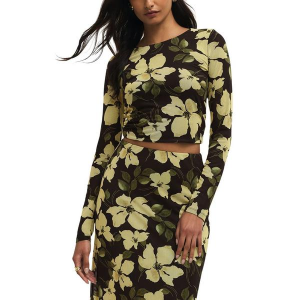 Women's Z Supply Taysha Ren Floral Mesh Long Sleeve Shirt XLarge Sunnyside