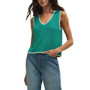 Women's Z Supply Yessenia Whipstitch V-Neck Tank Top Large La Palma