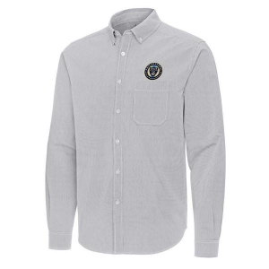 Antigua Philadelphia Union Porter Woven Button Up Shirt
