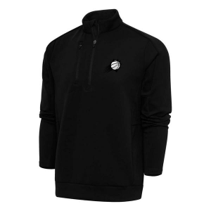 Phoenix Suns Brushed Metallic Generation Antigua Long Sleeve 1/4 Zip Large Black