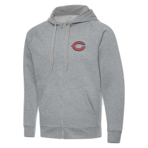 Chicago Bears Antigua Victory Hooded Full Zip 3XLarge Grey Heather
