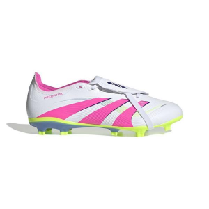 adidas Predator League Fold-Over Tongue Molded Soccer Cleats M10/W11 White/Pink