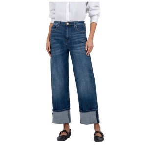 Women's KUT from the Kloth Sienna Cuffed Wide Leg Jeans Admire 2 27
