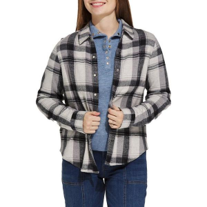 Women's Flag & Anthem Hero Stretch Long Sleeve Flannel Medium Grey Heather