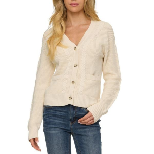 Women's Flag & Anthem Cardigan Whitney Braided Small Ecru