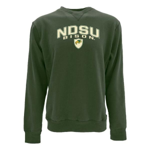 North Dakota State Bison Blue 84 Crew Small Dark Green