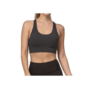 Women's Patagonia Maipo Mid Impact Sports Bra Medium Black