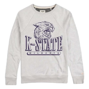 Kansas State Wildcats Homefield Apparel Crew Large Light Grey