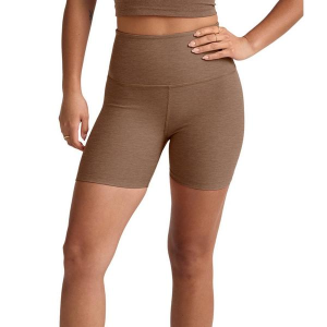 Women's Beyond Yoga Spacedye Keep Pace Biker Shorts XLarge Chocco