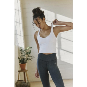 Women's FP Movement Good Karma Sculpt V-Neck Tank Top Large White