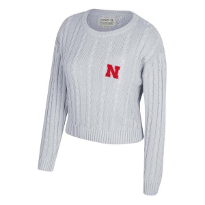 Nebraska Cornhuskers USCAPE Women's Crew Large Ash