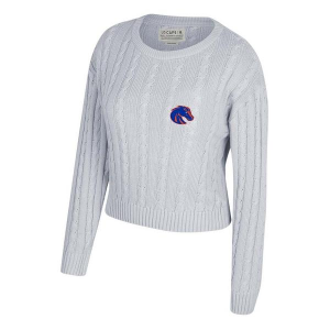 Boise State Broncos USCAPE Women's Crew XLarge Ash