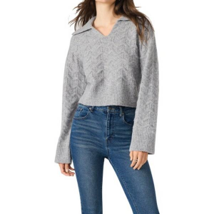Women's Steve Madden Pullover Sweater Esther XLarge Grey Heather
