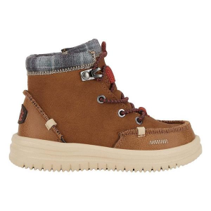 HEYDUDE Bradley Classic Moc Toe Boots Casual Toddler 5T Cognac