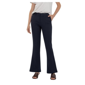 Women's KUT from the Kloth Stella High Rise Flare Trouser Dress Pants 14 Navy Capri