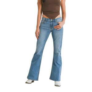 Women's Just Black Denim Lyra Western Bootcut Jeans Medium Denim 28 32