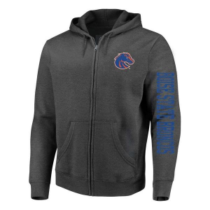 Boise State Broncos Eternal Fortune Fashion Full Zip 2XLarge Charcoal