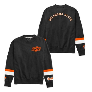 Oklahoma State Cowboys League Collegiate Women's Crew Small Black/Orange