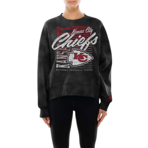 Women's Kansas City Chiefs New Era Mineral Crewneck XSmall Black