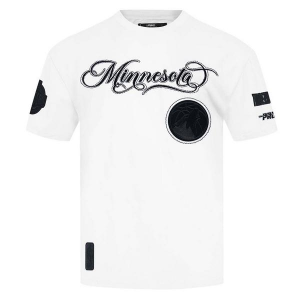 Minnesota Timberwolves Black Out Pro Standard T-Shirt Large White