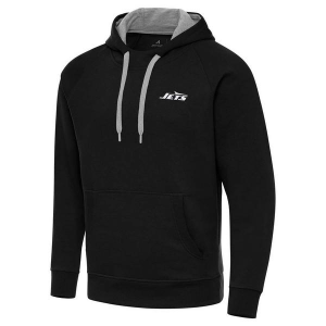 New York Jets Antigua Victory Small Logo Hoodie 4XLarge Black