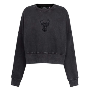 Women's Milwaukee Bucks Pro Standard Crystal Crewneck XLarge Black