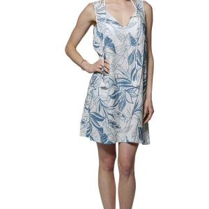Women's J Valdi Tie Cote Dazur Dress Swim Cover Up Medium White Blue