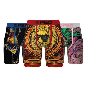 Men's PSD Rule Roost Boxer Briefs Underwear 3 Pack Large Rule Roost