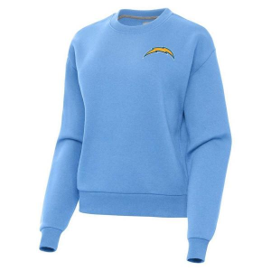 Women's Los Angeles Chargers Antigua Victory Crewneck Large Columbia Blue
