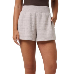 Women's TravisMathew Cloud Coastal Quilted Shorts XLarge Heather Savannah Tan