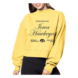 Iowa Hawkeyes Chicka-D Women's Crew Medium Gold