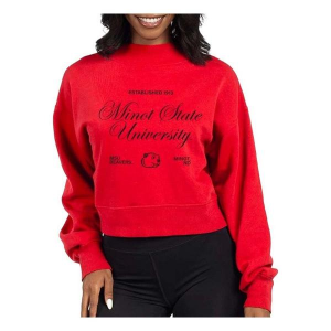Minot State Beavers Chicka-D Women's Crew XLarge Red