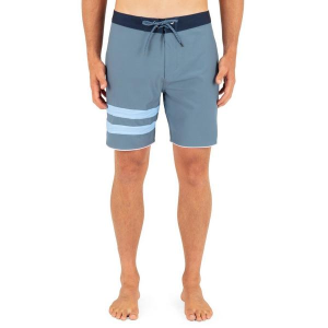 Men's Hurley Phantom-eco Block Party Solid 18" Swim Boardshorts 36 Grey Teal