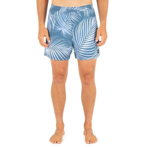Men's Hurley Cannonball Lined Volley 17" Swim Trunks Large Grey Teal