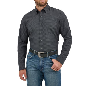 Men's Wrangler X Cody Johnson Western Long Sleeve Button Up Shirt Large Black Shadow
