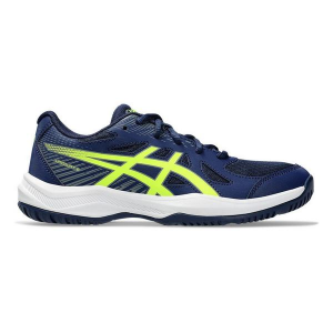 Kids' ASICS Upcourt Shoes Big 5 Regular Blue Expanse/Safety Yellow
