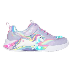 Girls' Skechers Unicorn Chaser Casual Little 3 Regular Cream/Metalic/Gold