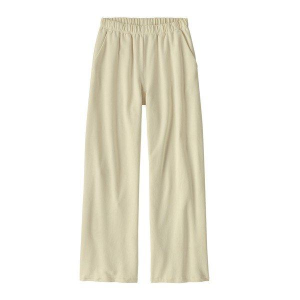 Women's Patagonia Regenerative Organic Certified Cotton Essential Pants Large Wool White Cropped