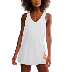 Women's FP Movement Hot Shot Mini Dress Large White Combo