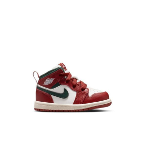 Air Jordan 1 Mid Sneakers Toddler 3T Regular Sail/Midnight Green/Pure Platinum