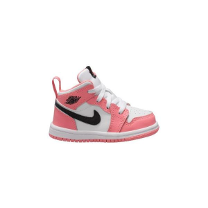 Air Jordan 1 Mid Sneakers Toddler 10T Regular Pink Gaze/Black-White
