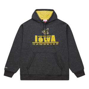 Iowa Hawkeyes Mitchell and Ness Hoodie Medium Black