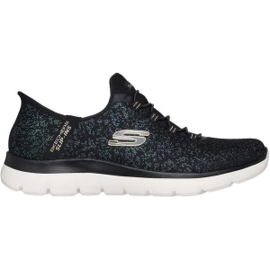 Women's Skechers Slip-ins: Summits - Lunar Glow Shoes 6.5 Regular Black/Gold
