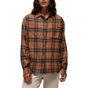 Women's prAna Cabin Core Long Sleeve Flannel Medium Tawny