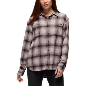 Women's prAna Cabin Core Long Sleeve Flannel XLarge Almond